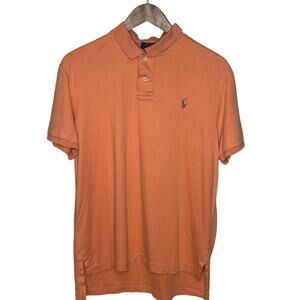 Polo Ralph Lauren Shirt Adult L Collared Pima Soft Touch Polo